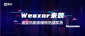 Weaxor來襲，全網(wǎng)淪陷？看“諾亞”如何硬剛最強(qiáng)勒索病毒！